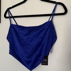 Sincerely Jules Royal Blue Crop Top
